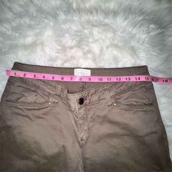 Motivi Women's Brown Straight Leg Cargo Jeans Size 10 Mid Rise - Picture 13 of 16